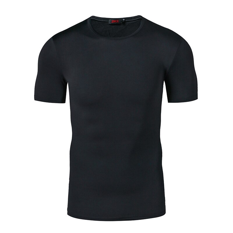 T-Shirt ajusté à manches courtes noir pour crossfit, calisthenics ou fitness