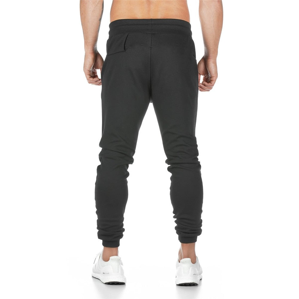 Jogging noir avec poche pour téléphone portable pour crossfit, calisthenics ou fitness