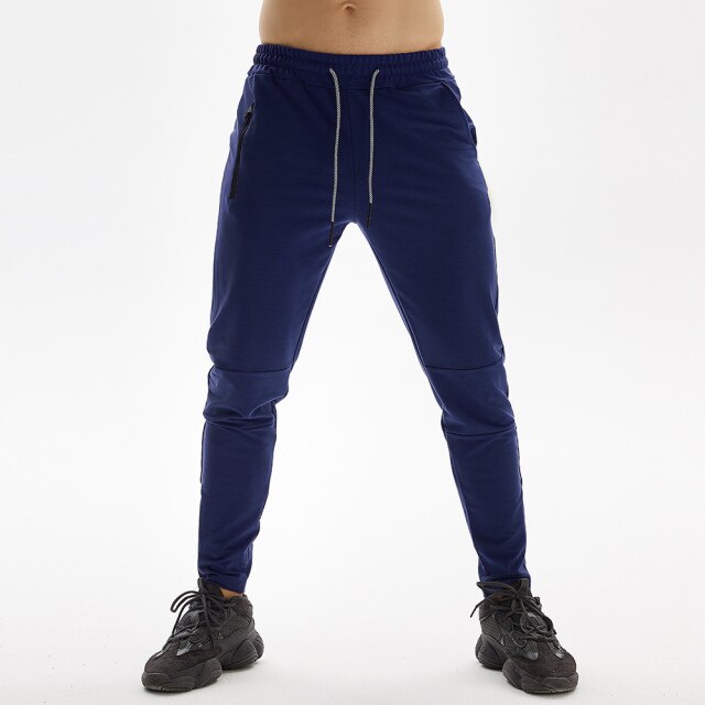 Jogging premium tapered bleu pour crossfit, calisthenics ou fitness